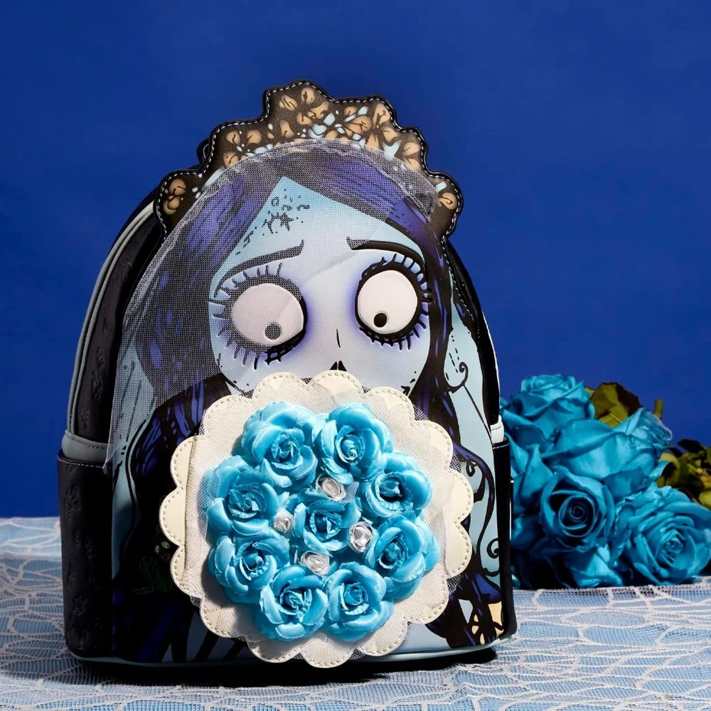 Loungefly Corpse Bride Emily Bouquet Mini Backpack - Picture 5 of 9